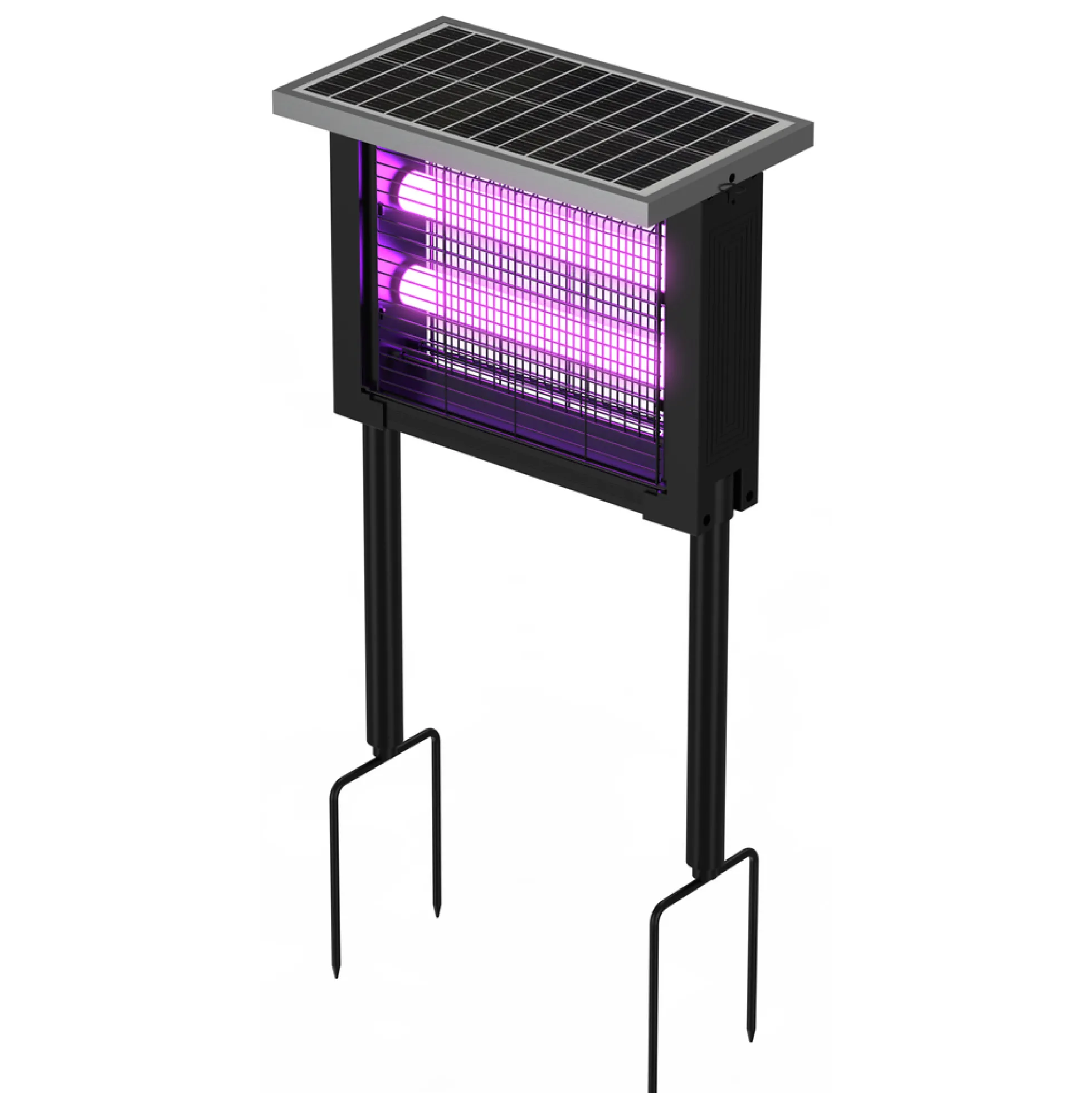 Solcelle insektlampe, sort, IP65, 20W, 120m2