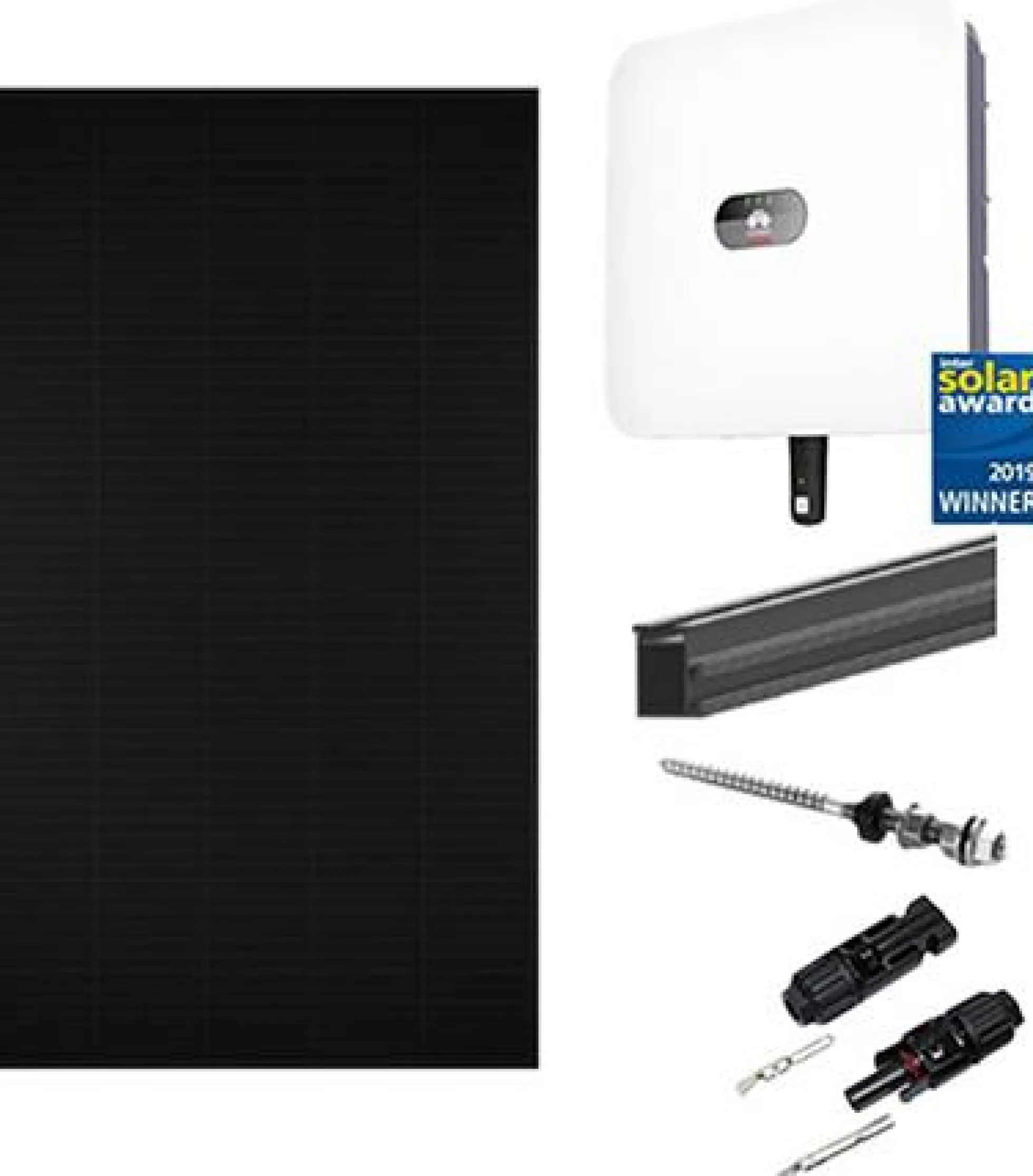 Solcellepakke til eternittag med Huawei inverter, 3 kW, 8 stk