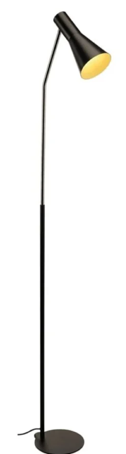 Sort gulvlampe, E27, SLV Phelia