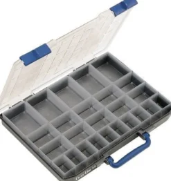 Sortimentskasse CarryLite 55 5x10-25/2, inkl. 25 indsatse, blå - Raaco