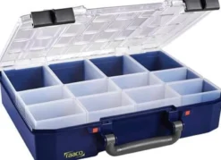 Sortimentskasse CarryLite 80 4x8-12, inkl. 12 indsatse, blå - Raaco