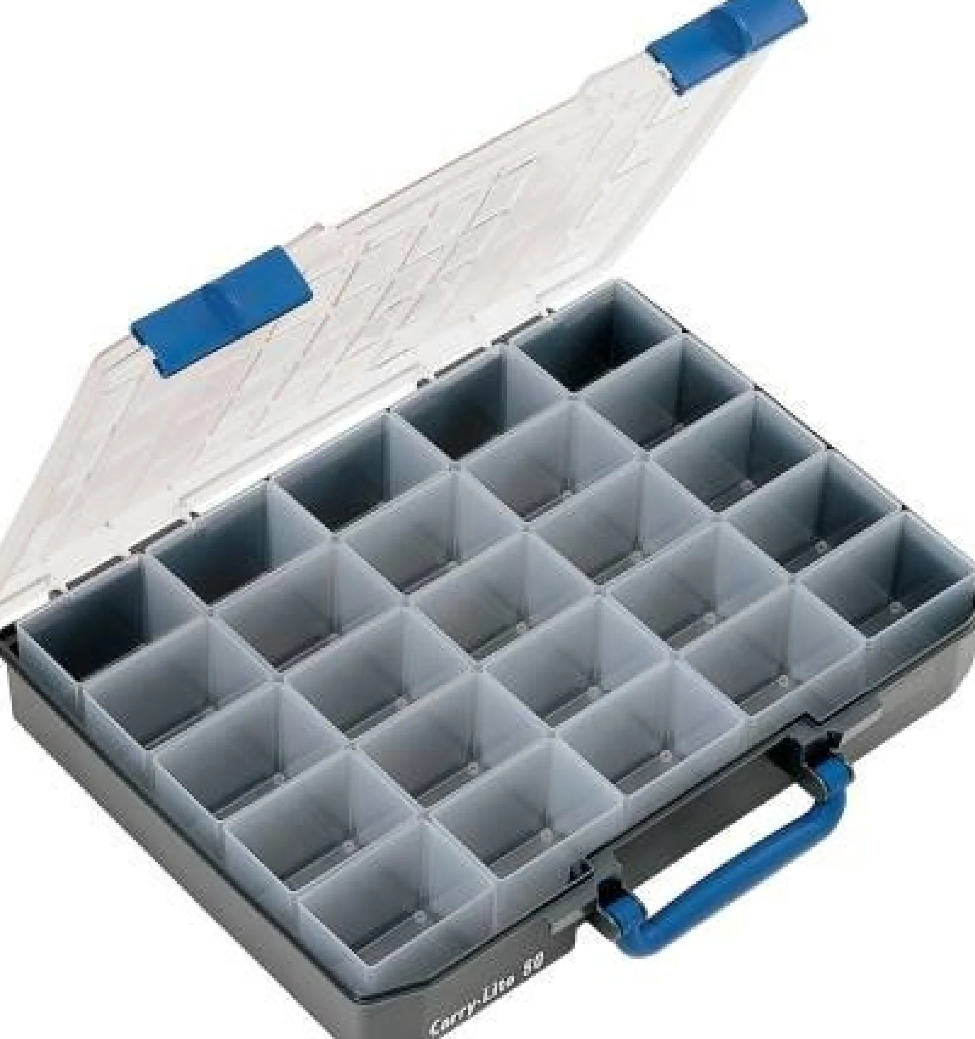 Sortimentskasse CarryLite 80 5x10-25, inkl. 25 indsatse, 413x79x330 mm, PP/PC - Raaco