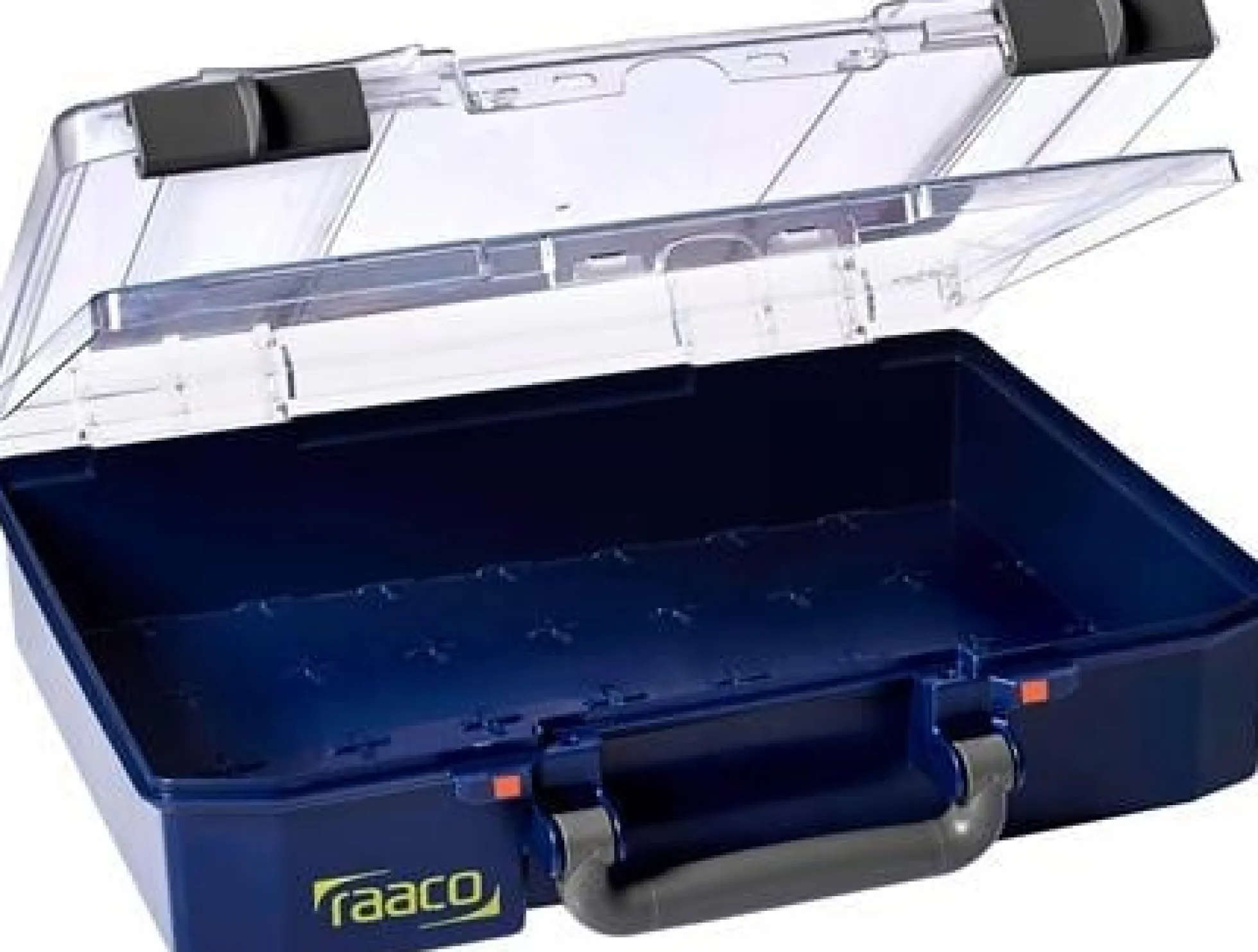 Sortimentskasse CarryLite 80 4x8-0 DL, uden U-profiler, blå - Raaco