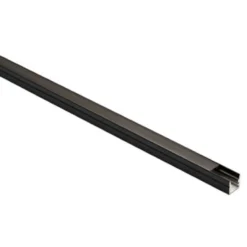 Sort matteret aluprofil til akustikpanel - 1,2m længde, 10x10mm