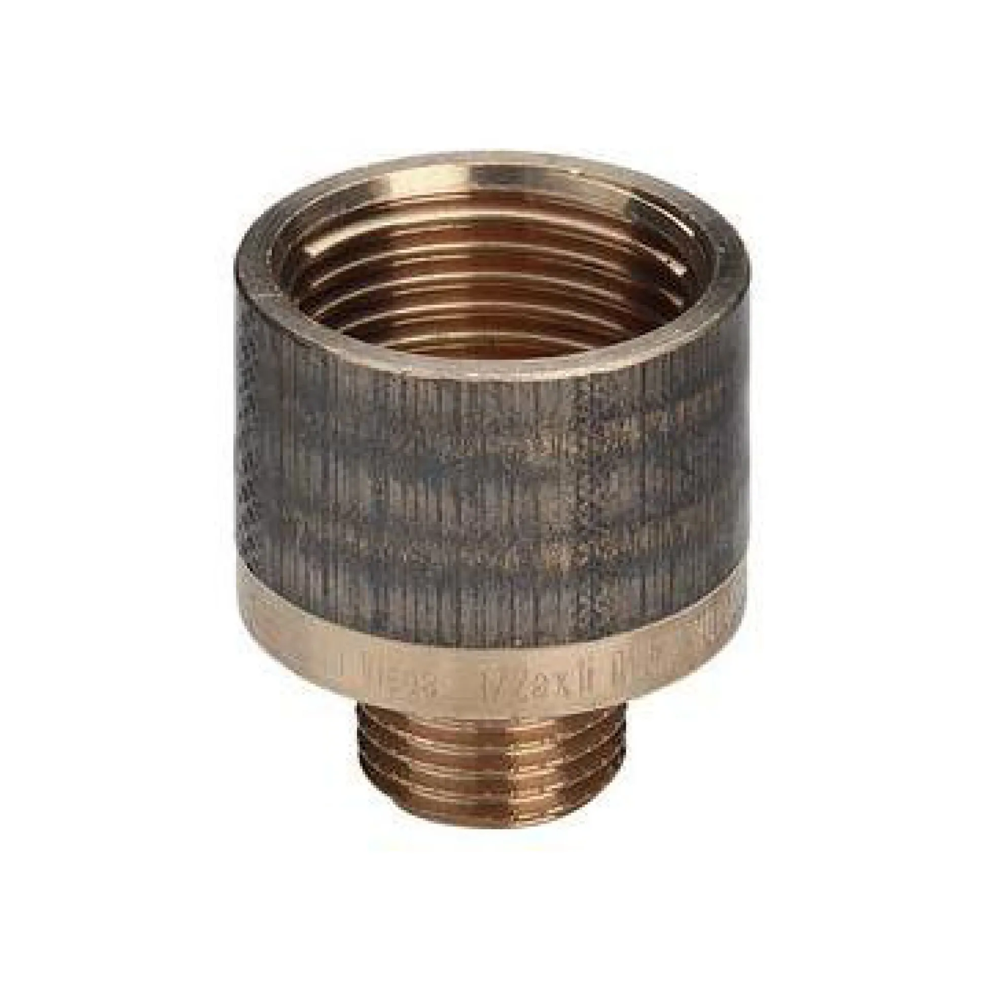 Spidsmuffe, 1" x 3/4", rødgods silicium bronze