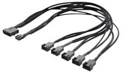 Splitter til PWM-blæsere, 4-pin til 5x4-pin, Molex-strøm