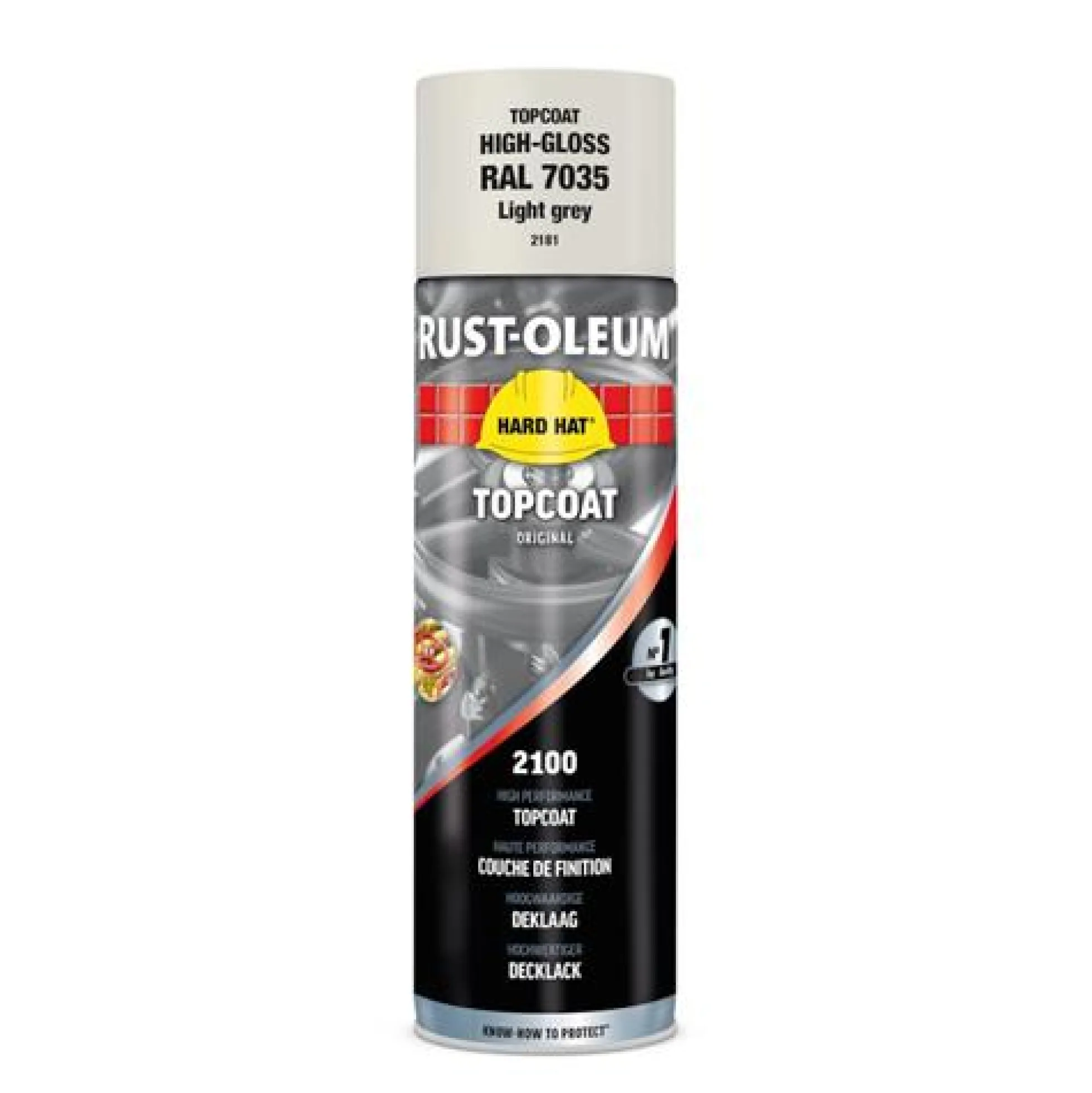 Spraymaling RAL7035 lys grå, 500ml