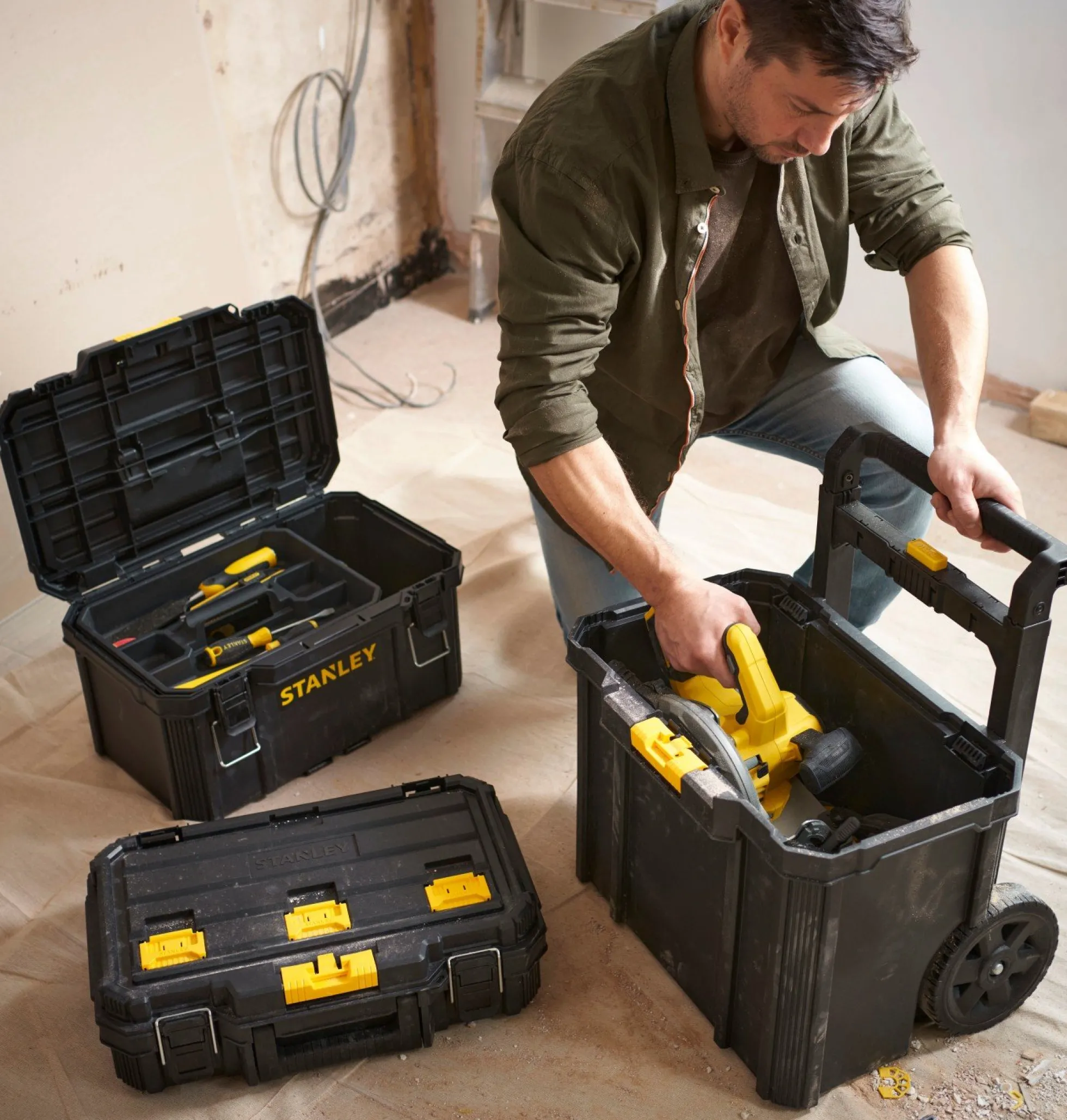 STANLEY® Modular værktøjsboks, 3 dele/komplet