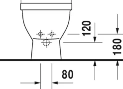 Starck 3 gulvbidet, 360x560 mm, hvid, med hanehul, med overløb, med fastgørelse, wondergliss - Duravit