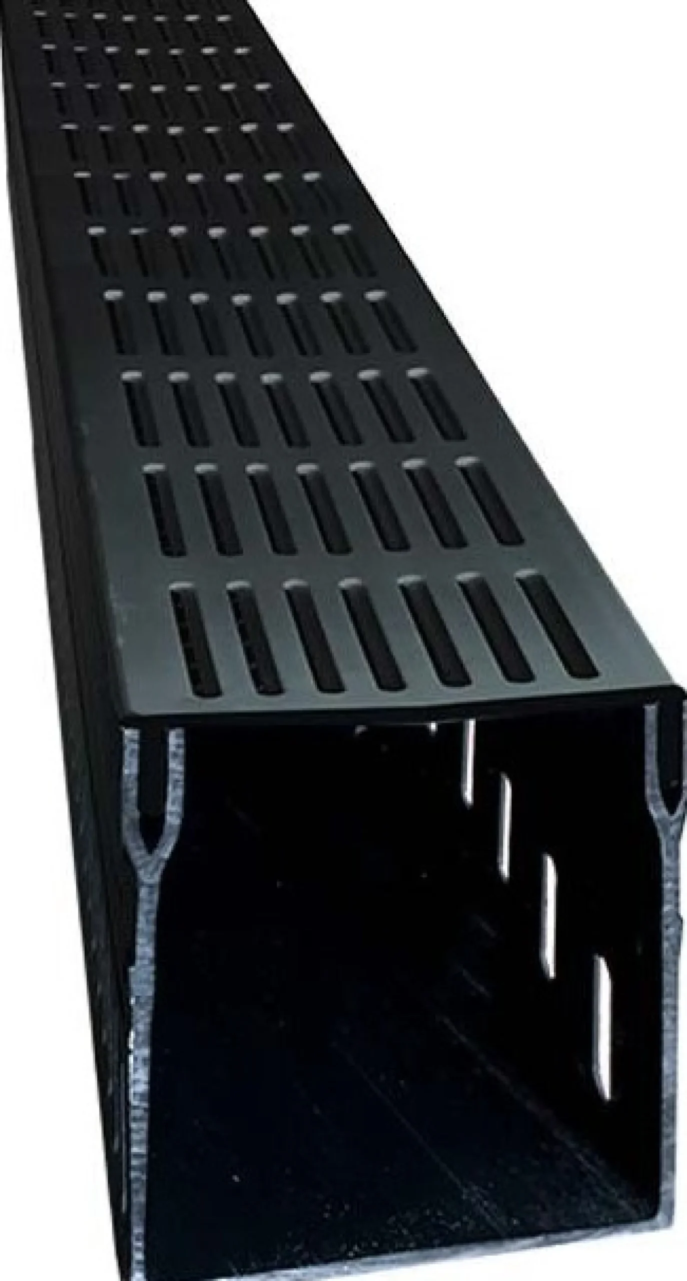 Star Drain drænrende, 100 x 103 x 1000 mm, med sort alu-rist
