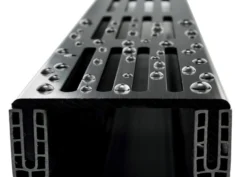 Star Drain PVC-rende med sort aluminiumsrist, 65 x 103 x 1000 mm