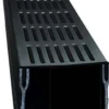 Star Drain PVC-rende med sort aluminiumsrist, 100 x 103 x 1000 mm