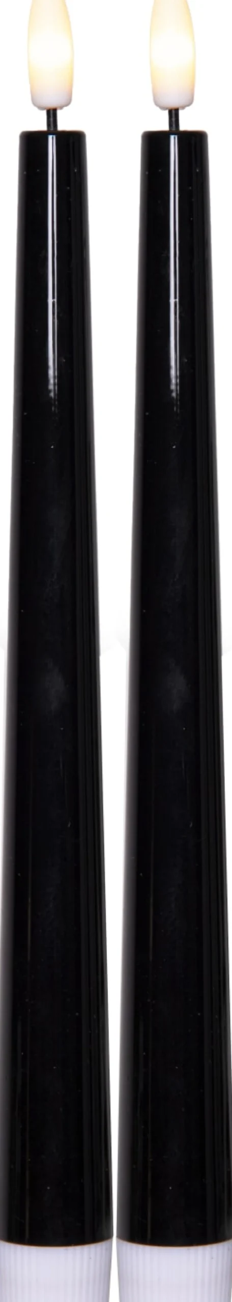 Star Trading Flamme Candy kronelys, 2 stk, sort