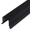 Sternkapsel alu sort 22mm, lige, 1 meter