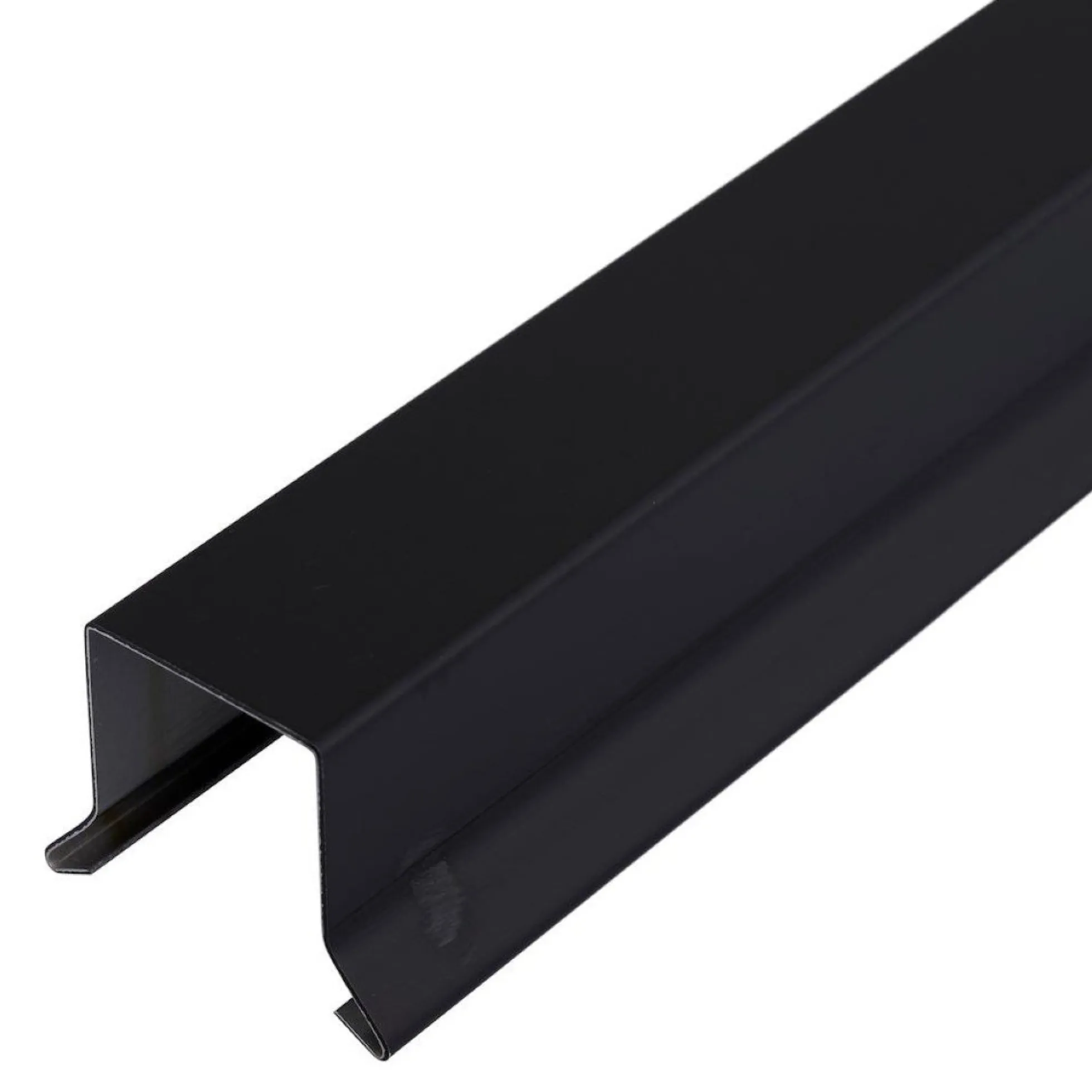 Sternkapsel alu sort 22mm, lige, 1 meter