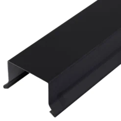 Sternkapsel alu sort 36mm lige 1 meter
