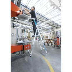 Stigeplatform med klapgelænder, 5 trin, 1,31 m - Zarges