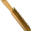Stålbørste, 2 rækker, 0,3 mm trådtykkelse, S3 stål