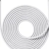 Stofledning, 4 meter, hvid