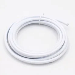 Stofledning, 5 meter, 2x0.75 mm², tekstil - 230V, Hvid