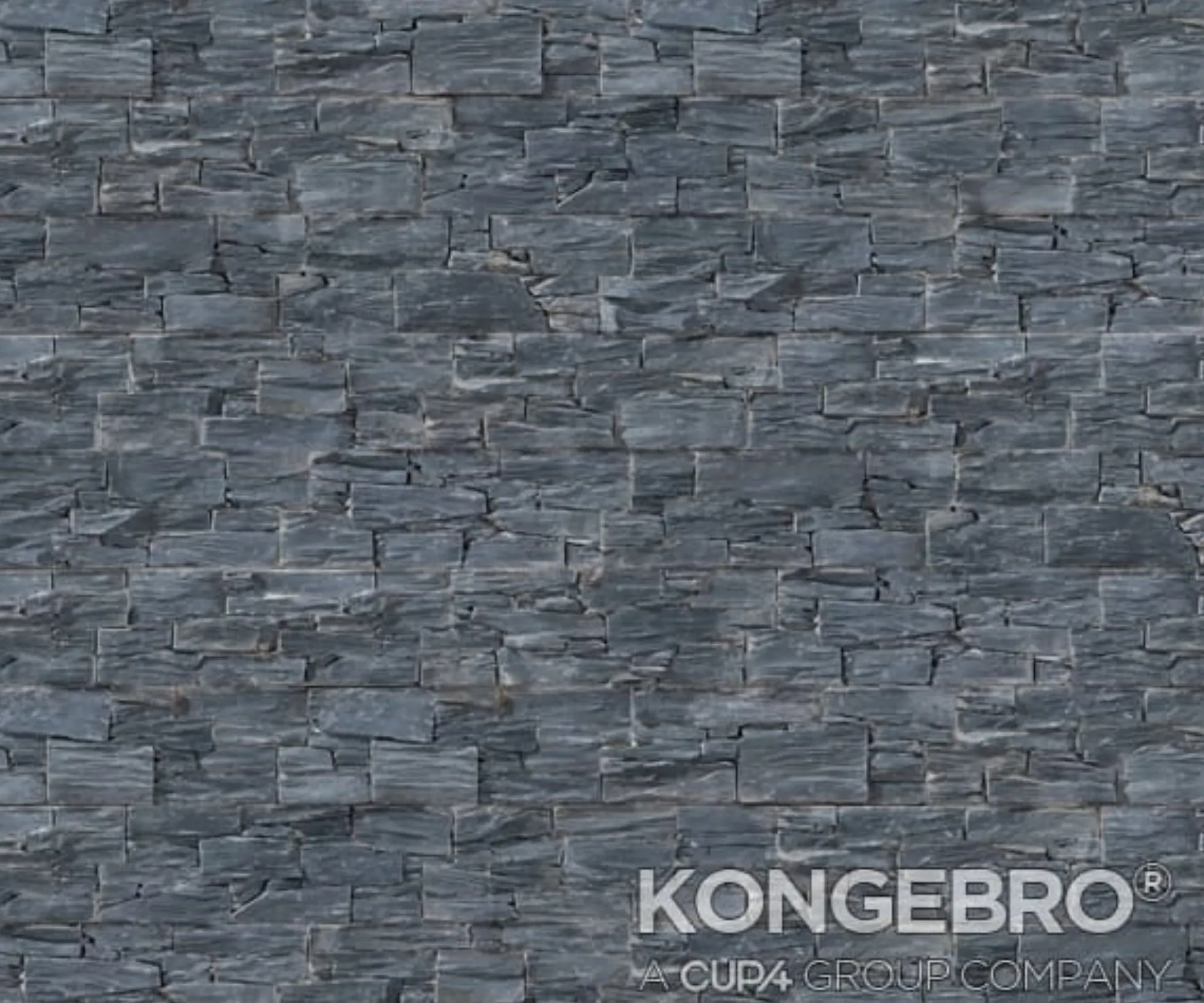 Stonepanel Black Slate Norway Sky, 55 x 20 x 4 cm - CUPA - pr. kvm
