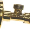 Stopventil poleret 1/2" x 1/2" med ø 56 roset
