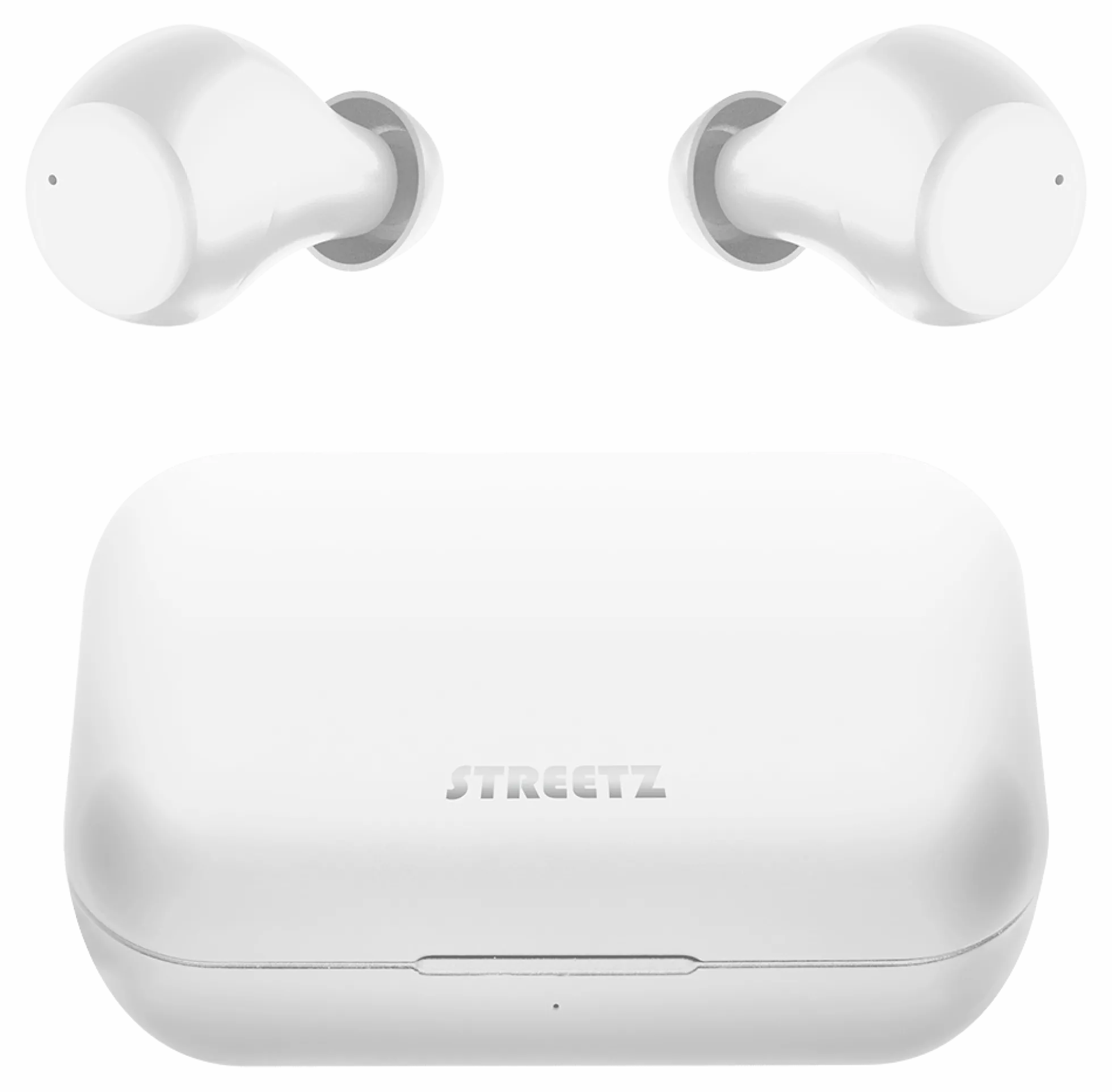 STREETZ trådløse in-ear øretelefoner med opladningsetui, BT 5, TWS, hvid
