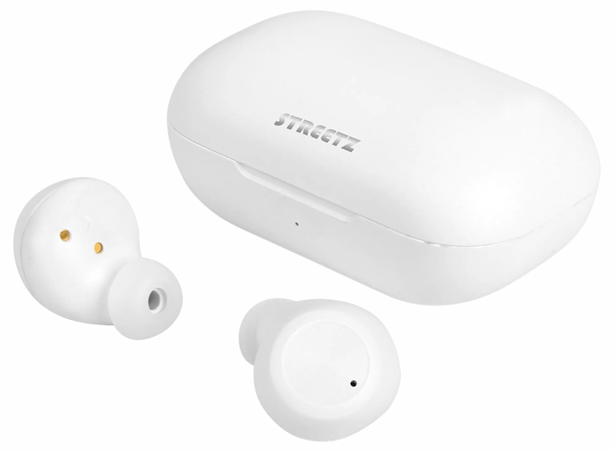 STREETZ trådløse in-ear øretelefoner med opladningsetui, BT 5, TWS, hvid