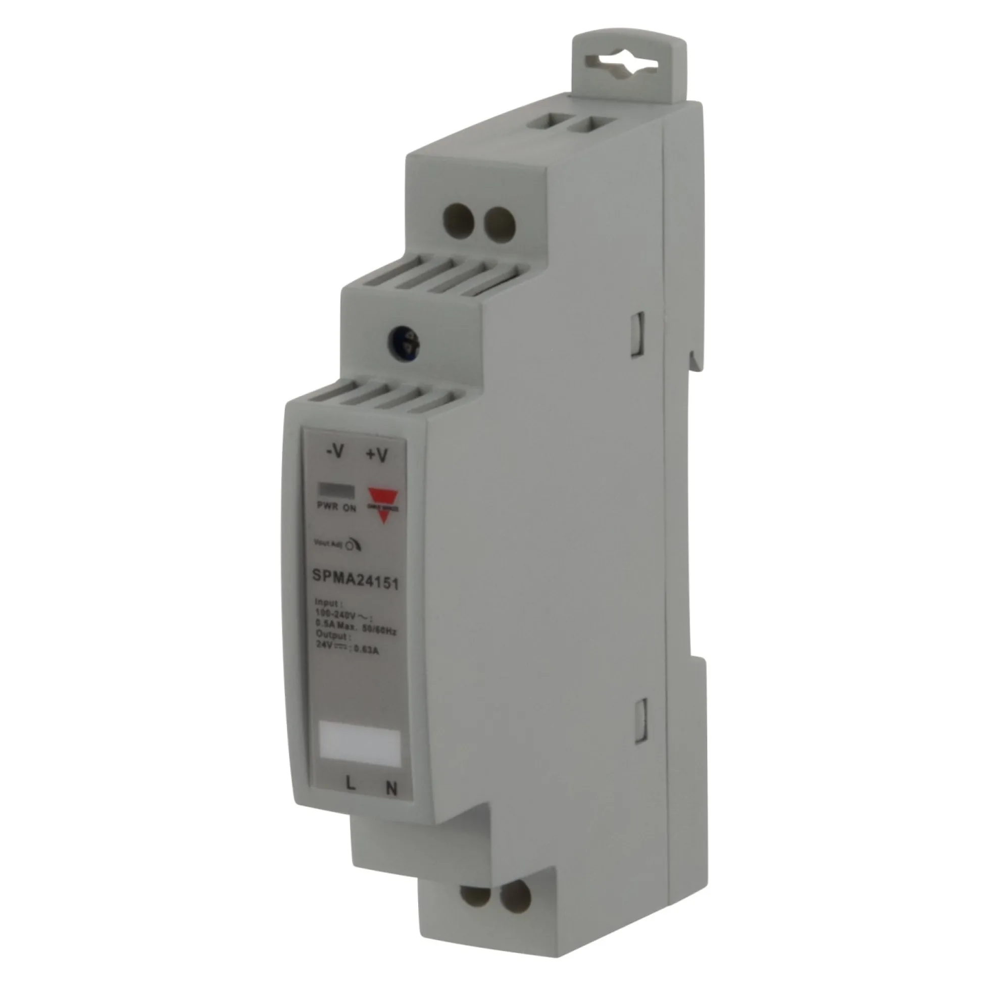Strømforsyning 24VDC, 0,63A, 15W, 1-modul, SPMA24151