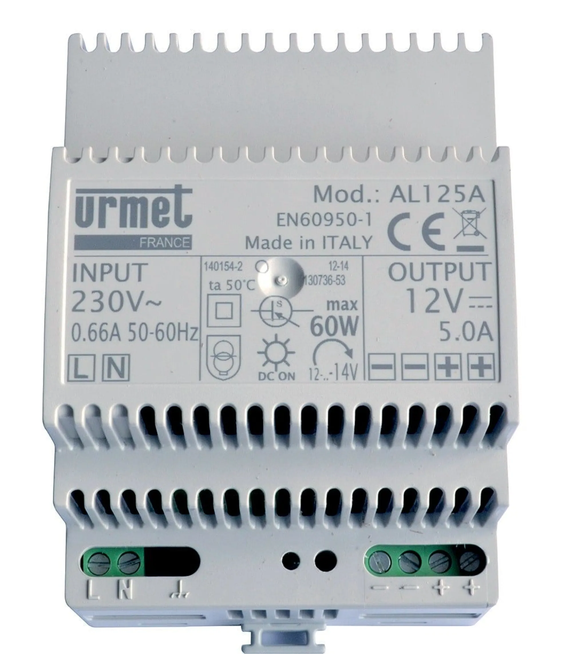 Strømforsyning 12V DC, NG AL12/5A DC