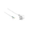 Strømkabel, 1,5 meter, 250V, IP20, Hvid, Schuko stik, 16A