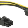 Strømkabel, SATA 15-pin > 6-pin PCI Express