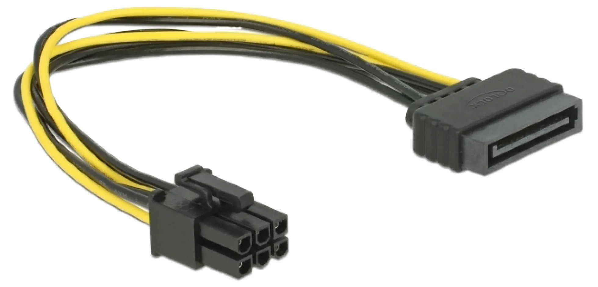 Strømkabel, SATA 15-pin > 6-pin PCI Express