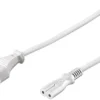 Strømkabel til bærbar computer, 0,5 meter, hvid - MicroConnect