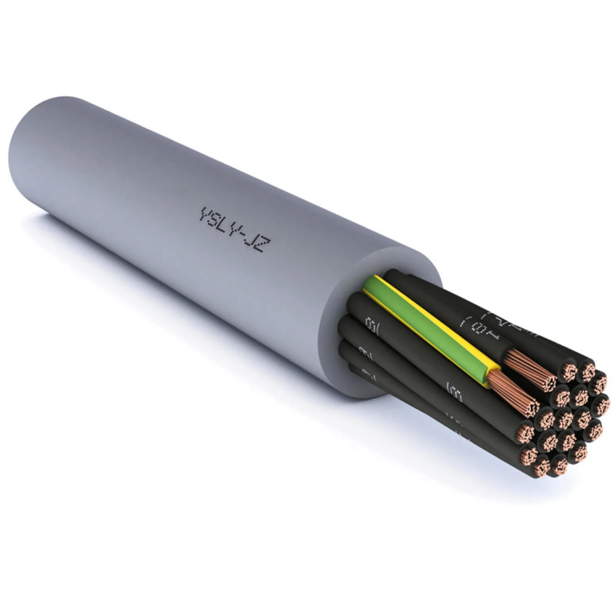 Styrekabel YSLY-JZ, 4G0,75mm², uskærmet - pr. meter