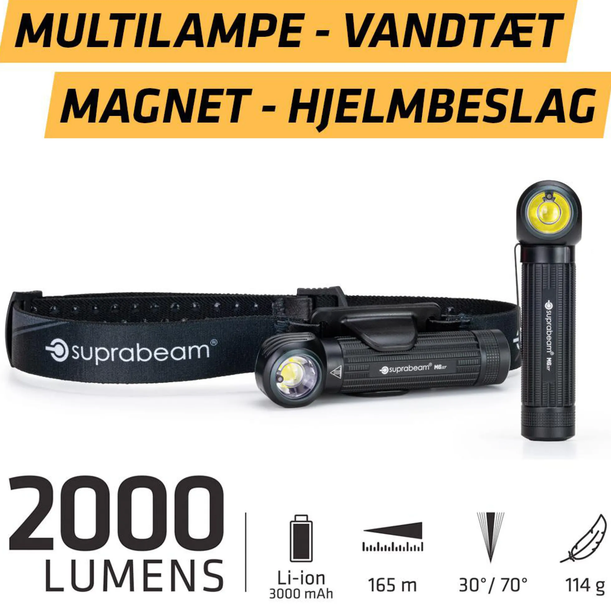 Suprabeam M6xr Multilampe, 2000lm