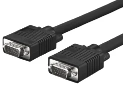 SVGA HD15 kabel, Full HD, sort, 1920 x 1080p, dobbelt skærmet - MicroConnect