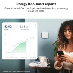 tado° Wireless Smart Thermostat X, trådløs termostat, Matter (2nd Gen)