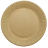Tallerken frokost, pap, 18cm, brun, 50 stk/pak - Antalis