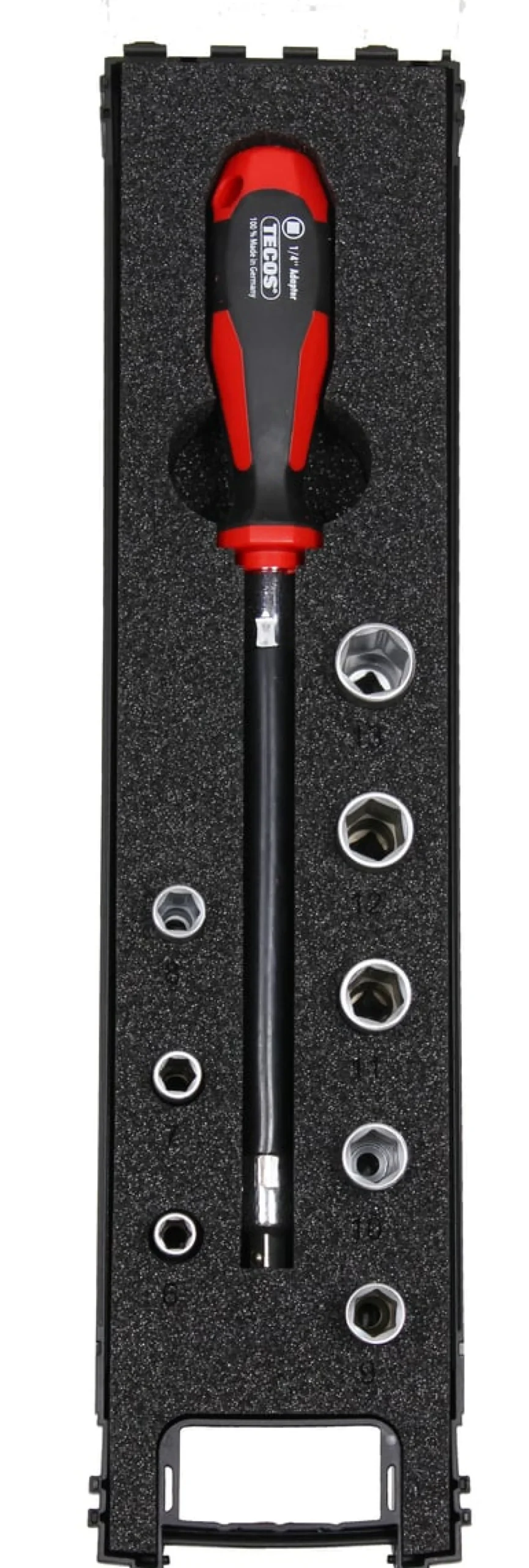 Tecos VVS flex toppe-sæt T-B009, 6-13 mm