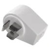 Telefon hermafroditstik (DK 3P han/hun) m. RJ11 (6P2C) afgang - Hvid