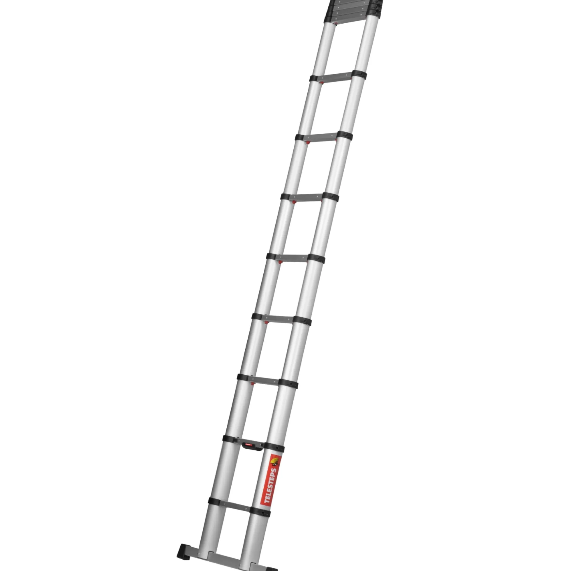 Teleskopstige ECO Line, 3,8 meter med stigefod - Telesteps