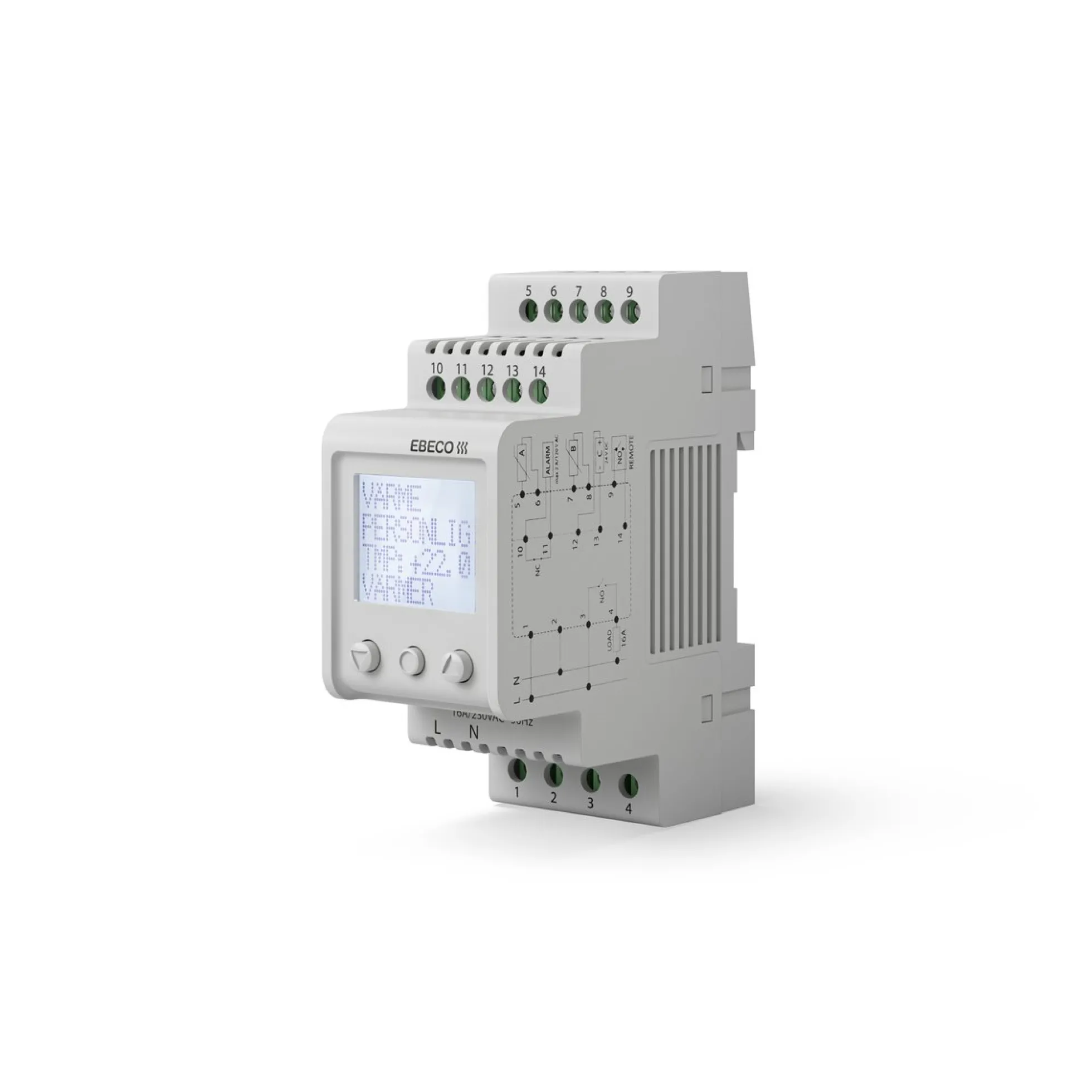 Termostat EB-THERM 800, digital, DIN-monteret
