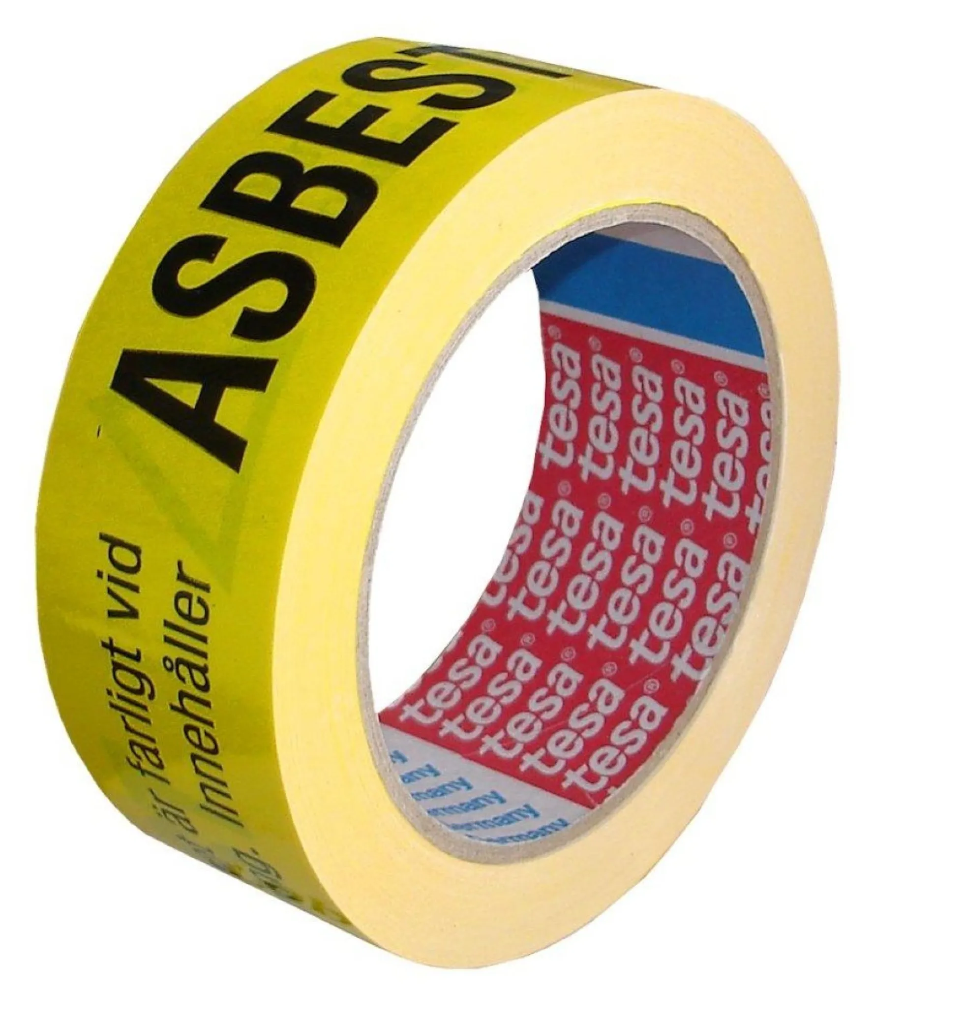 Tesa 6875 asbesttape, 38 mm x 66 meter, gul