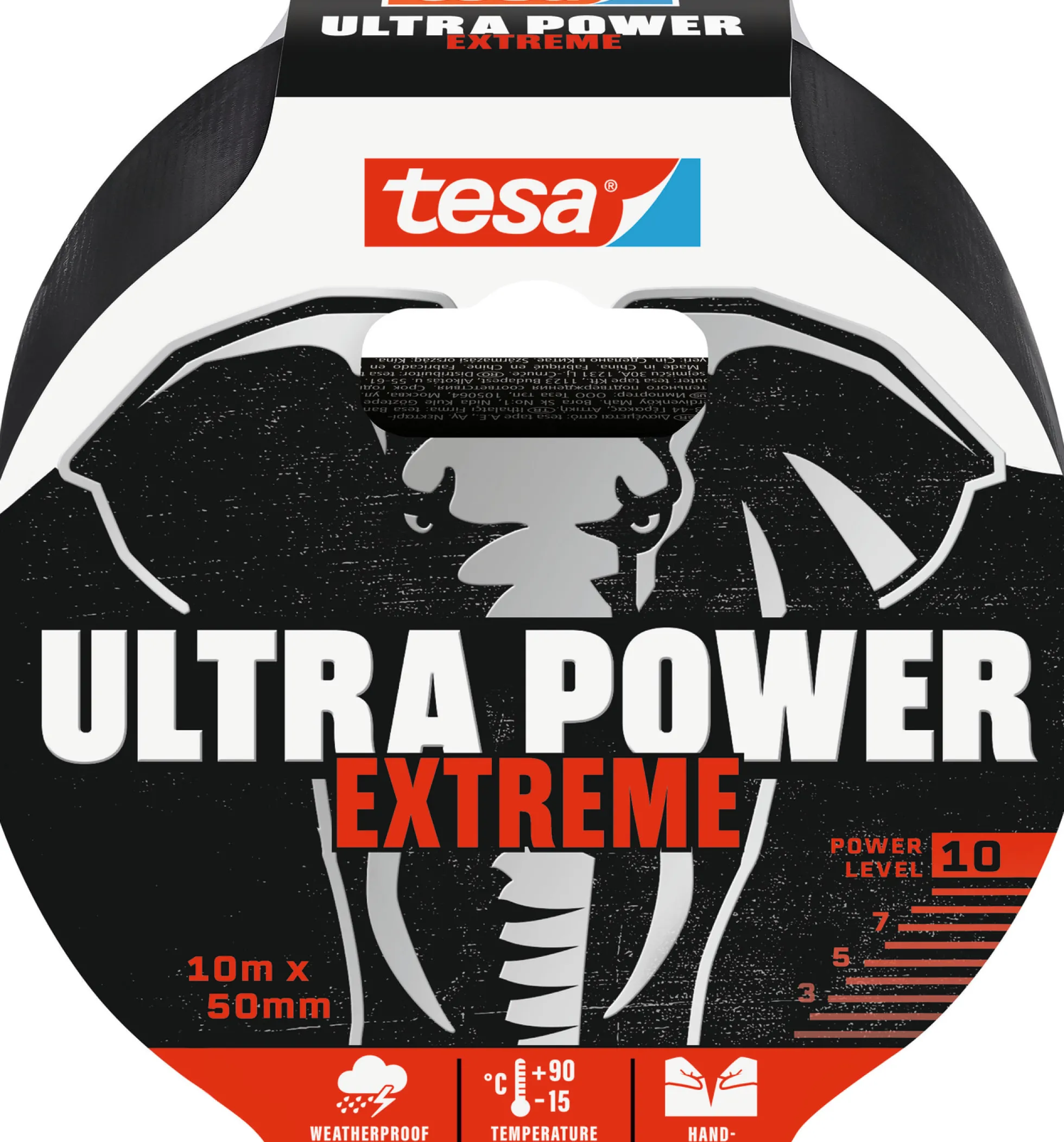 tesa reparationstape Ultra Power Extreme 50 mm x 10 m, sort