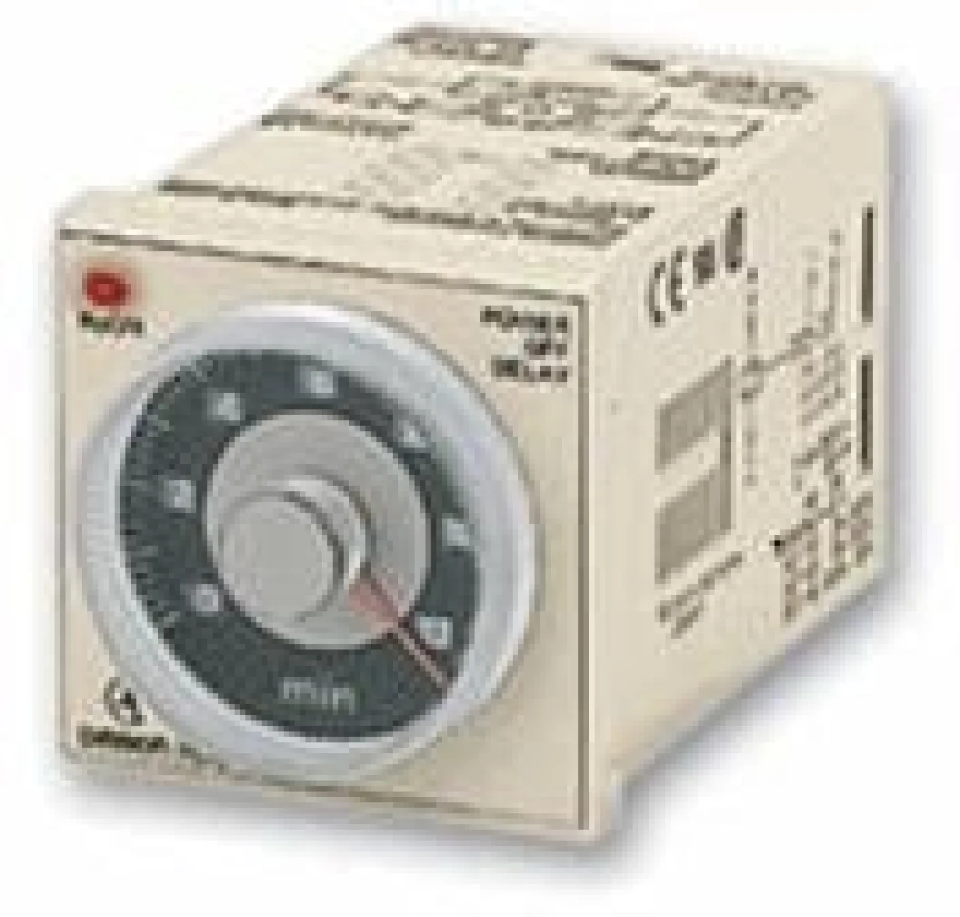 Timer, plug-in, 11-pin, DIN 48x48 mm, multifunktions, 0,05 s-300 h, DPDT, 5A, 100 til 240 VAC, 100-1