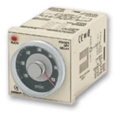Timer, plug-in, 11-pin, 1/16DIN (48x48 mm), tvilling på & off-forsinkelse, flimmer på start, 0.05s-3