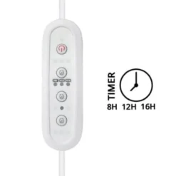 Timer Pro-Grow 2.0 til LEDlife - 1,5 m ledning, 230V, 120W, 8, 12, 16 timer