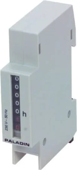 Timetæller 0,0 - 99999,9 230V AC Effekt 1,5 W, 18 mm bred