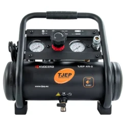 Tjep Silent kompressor 4/5-2, 2 cylinder, 3,8L tank, 49 liter/min v 0 bar, max 9 bar, olie fri